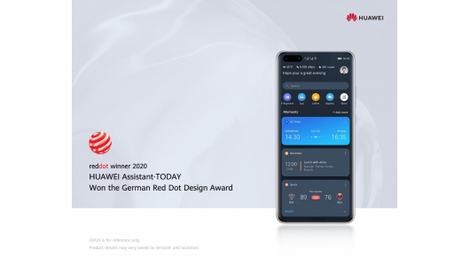 HUAWEI Assistant - TODAY ја доби светски познатата награда за дизајн  „Red Dot” 2020